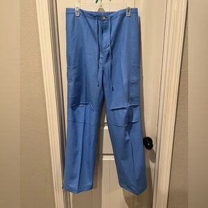 Love Tree Women's Sky Blue Cargo Pants